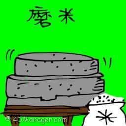 磨米 milling rice