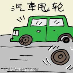 汽车甩轮 car tyre