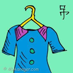 吊 hanging cloth