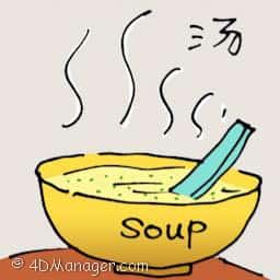 汤 soup