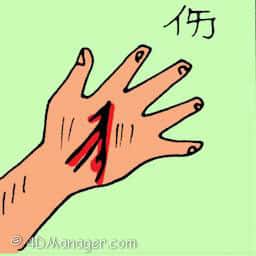 伤 wound