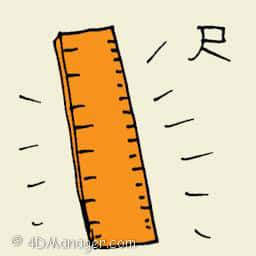 尺 wood ruler