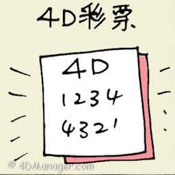 4D彩票 1+3d ticket