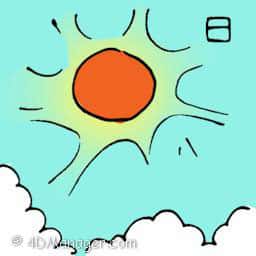 日 hot sun