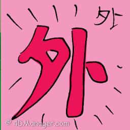 外 external