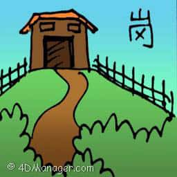 岗 ridge
