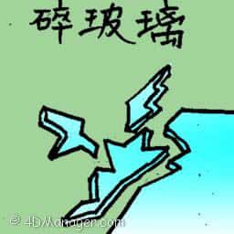碎玻璃 broken glass