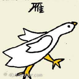 雁 wild goose