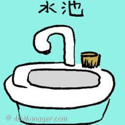 水池 bath tub