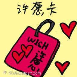 许愿卡 wishing card