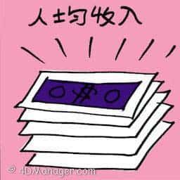 人均收入 per capita income