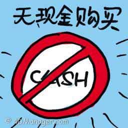 无现金购买 cashless purchases