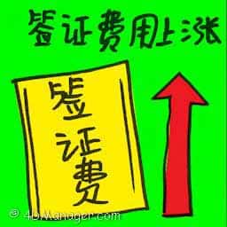 签证费用上涨 visa fees increase
