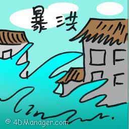 暴洪 flash flood