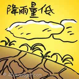 降雨量低 low rainfall