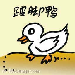 跛脚鸭 limping duck