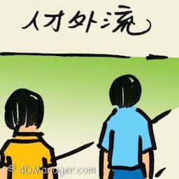 人才外流 brain drain
