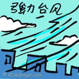 强力台风 strong typhoon