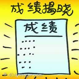 成绩揭晓 result announced