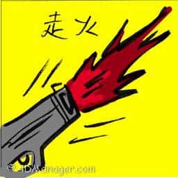 走火 accidental discharge