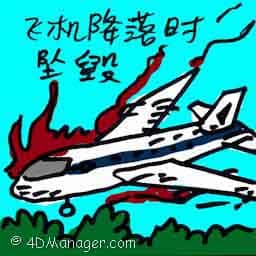 飞机坠落时坠毁 airplane landing crashed