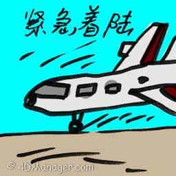 紧急着陆 emergency landing