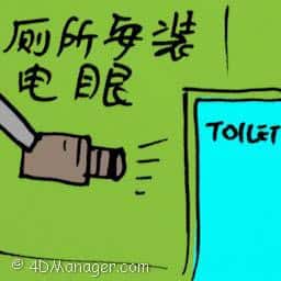 厕所安装电眼 set cctv at toilet