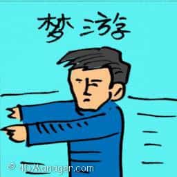 梦游 sleepwalk