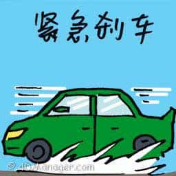 紧急刹车 emergency brake