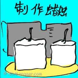 制作蜡烛 candle making