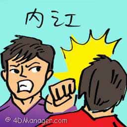 内讧 infighting
